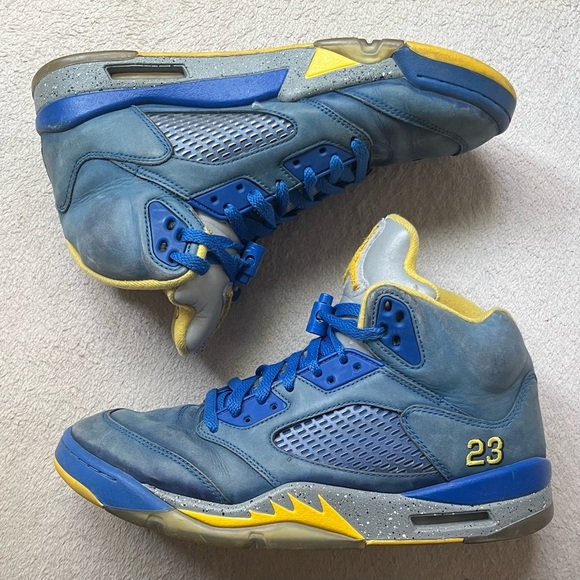 Nike Other - Nike Air Jordan 5 Retro Laney Varsity Royal JSP Men’s 10.5 Blue & Yellow #23